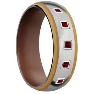 Palladium Silver + Satin , Satin Finish + Brown