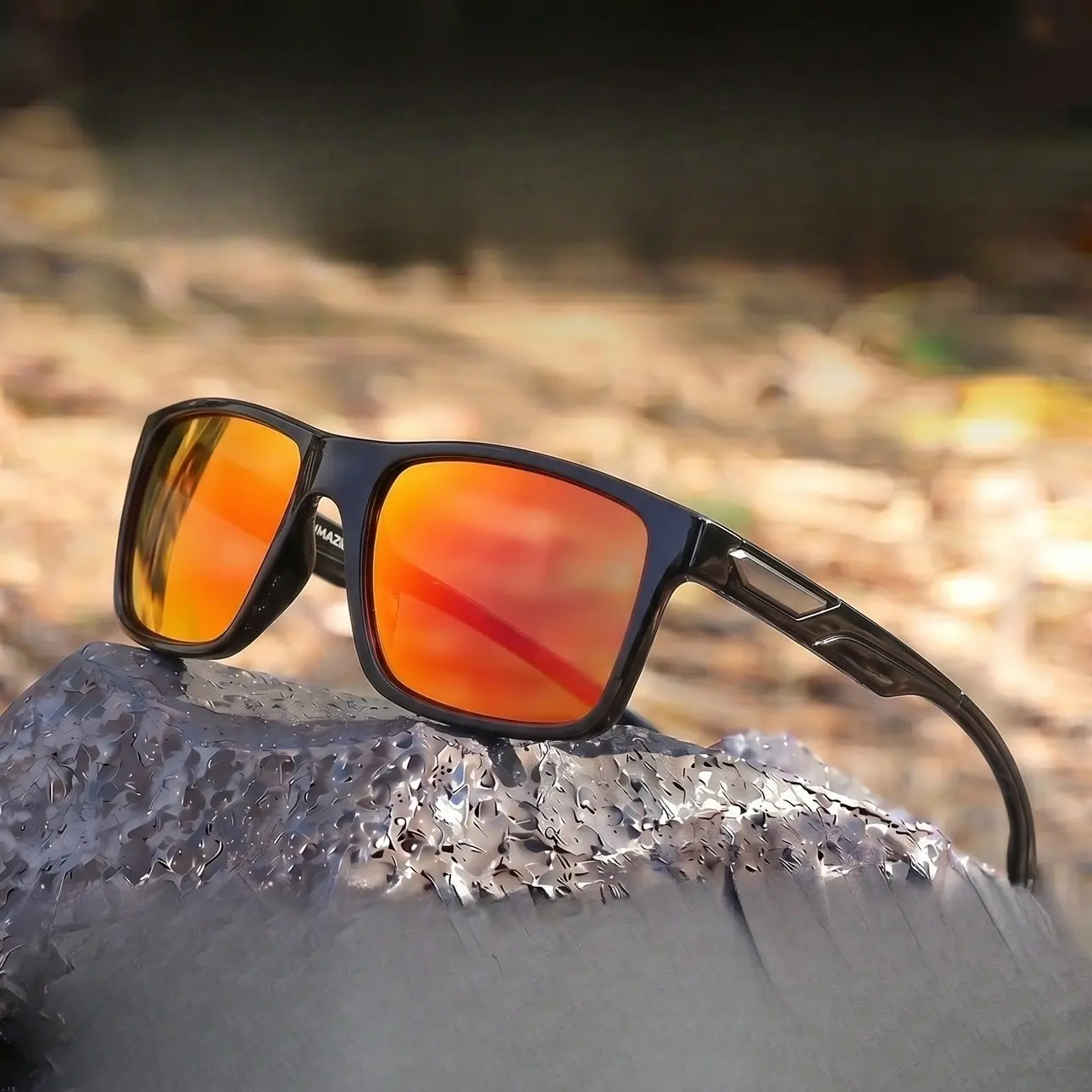 Wrap-Around Sports Sunglasses, Ultra-Lightweight and Scratch Resistant with UV400 Anti-Glare Lenses for Bikes and Stadium Match Viewing, 25 Grams trendy sunglass unisex