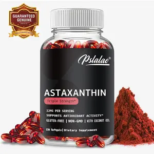 Pslalae - Vegan Icelandic Astaxanthin 12 mg | Non-GMO - 60/120 Veggie Softgels (2 Month Supply) Safe and Reliable Long-term Supply