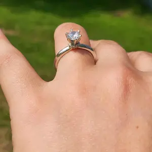 Midnight Phantom Solitaire Engagement Ring