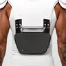 Basic Black Unbranded SLF Football Back Plate for Adults with Foam Cushion Impact Protection & Easy Installation - Training Equipment