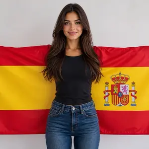 Spain Unisex Body Flag - Casual American Flag Design for celebration Use