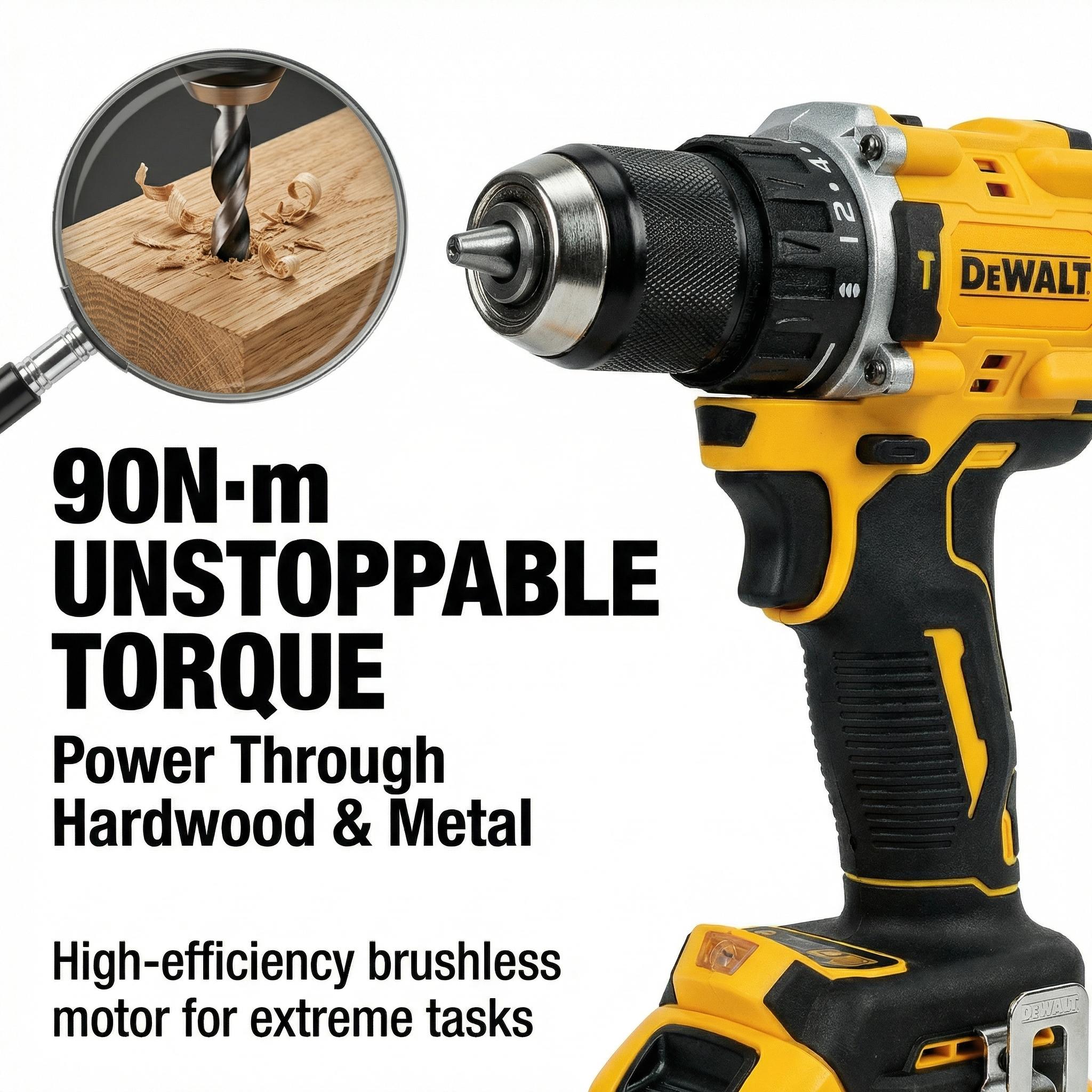 DeWalt DCF805 20V Brushless Impact Drill 90Nm Power tool set high torque impact wrench screwdriver