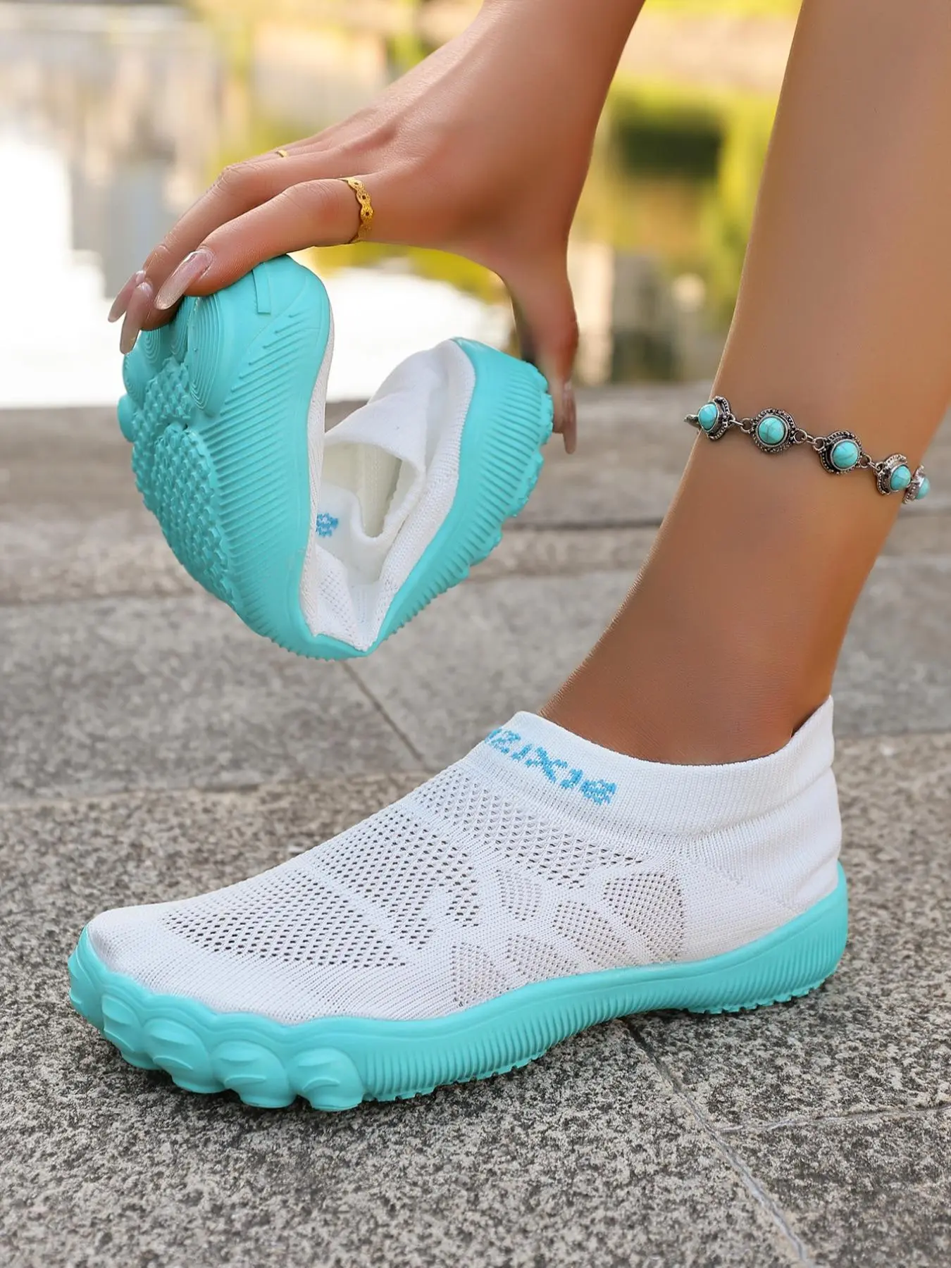 Women's Solid Color Breathable Quick Drying Water Shoes, Water Footwear, Casual Comfortable Sports Shoes for Outdoor Beach Creek, Five Finger Shoes, Hiking Water Shoes, Lightweight Watershoes