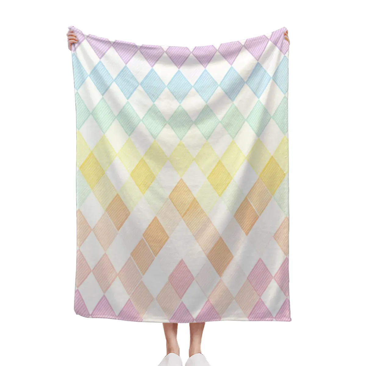 Pink Checkerboard Heart Throw Blanket – Cozy Plush for Couch & Bed, Cute Coquette Room Decor, Romantic Gift for Her