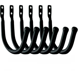 Gun Rack Hooks Wall Mount Hangers with Heavy Duty Steel and Coated Soft Padding Safe Wall Storage and Display for Rifle Shotgun Archery Bow Backpack (6)