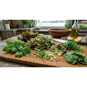 Value Pack Savings Salad Garden Starter Kit, 12 Lettuce & Leafy Green Seedlings