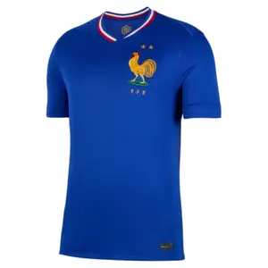 Blue Colour France ss2425 Home Edition Soccer Shirt, Short Sleeve & Breathable France Football Shirt