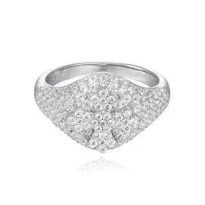 【#R523 】Croheart Type Cross Ring UCCIYO Lab-Created Moissanite S925 Sterling Silver Moissanite Ring for Women Men Hip Hop Jewelry Gift summerwins