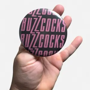 The Buzzcocks Punk Pin Large 3" Band Button Merch for Music Lovers