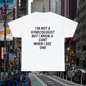 Gynecologist Ironic T-Shirt Cursed Shirt Inappropriate Shirt Sarcastic TShirt Offensive Shirt Twitter Meme Shirts That Go Hard Y2K Baby Tee