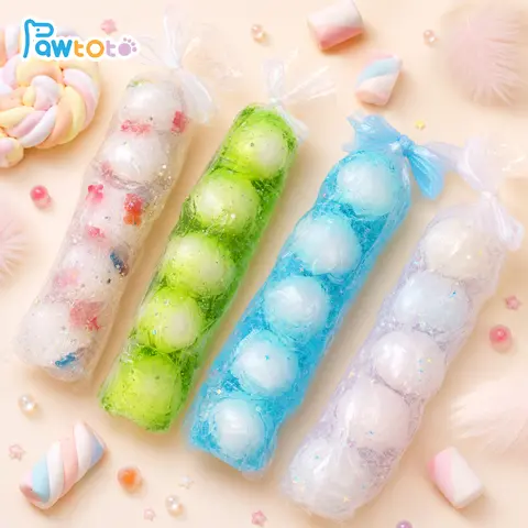 Pawtoto Food Grade Silicone Crispy Jelly Squishies Toys - Hand-Painted Handmade, Stretchy Squeeze Balls, Soft Tactile Fidget Stress Relief Gadget, 18cm×4cm×4cm, Anxiety Squishies, Fidgets for Above 12 Years Calm the Mind Classic & Novelty Toy Enthusiasts
