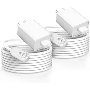 Arlo 2 Pack 10FT    - Compatible with Arlo Pro 5S , 4, 3, Ultra 2, Ultra, Go 2  Cameras - Weather Resistant Connector Power Adapter