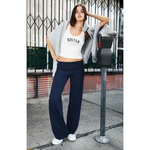 John Galt Women's Navy Priscilla Flare Pants