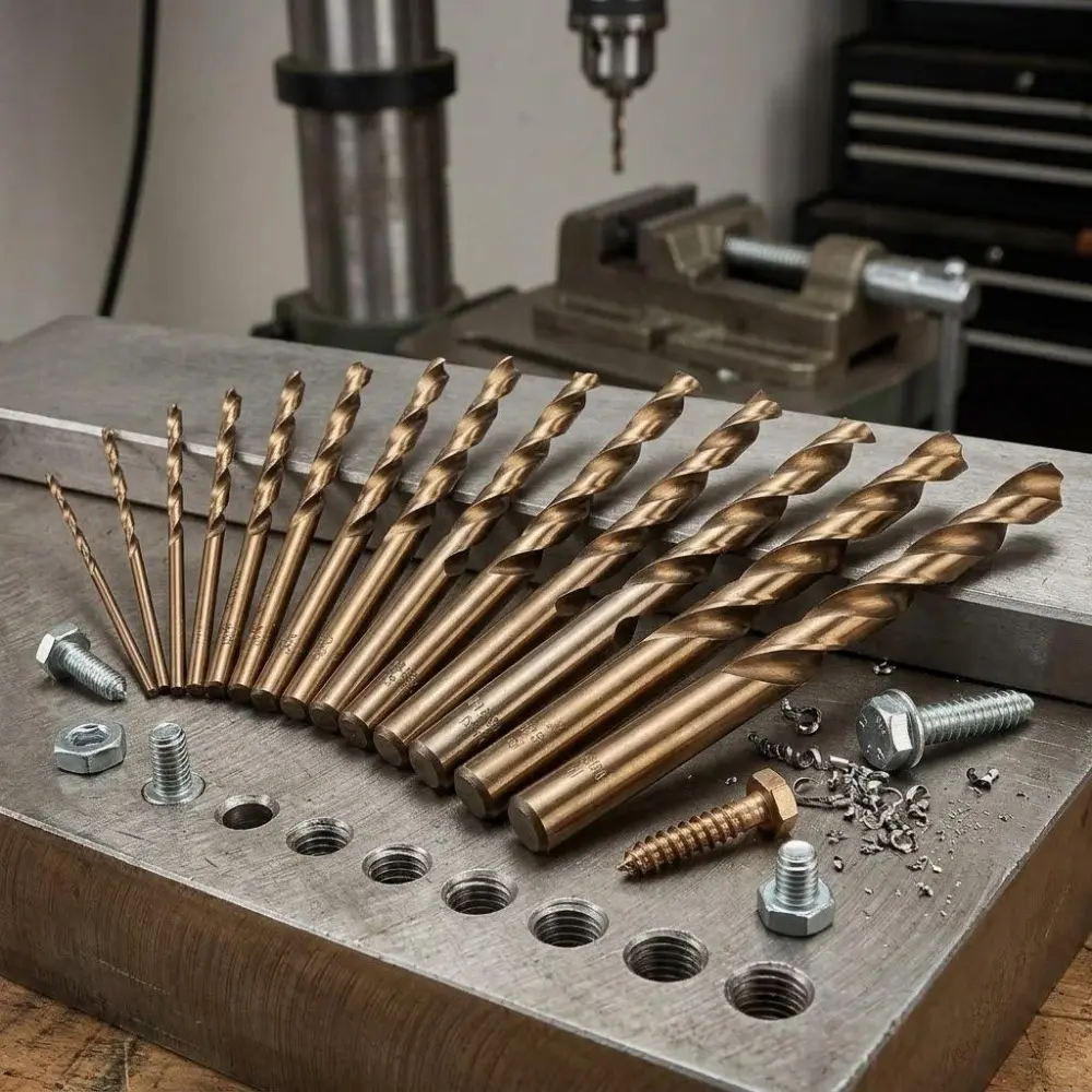 Professional M35 Cobalt Drill Bit Set 13/15 Pcs, Drill Bits Kit, High-Speed Steel Power Drill Bits for Wood & Metal, Heat-Resistant Tools, 1.5-10mm Precision Sharp Bits for DIY, Auto Repair & Heavy-Duty Use