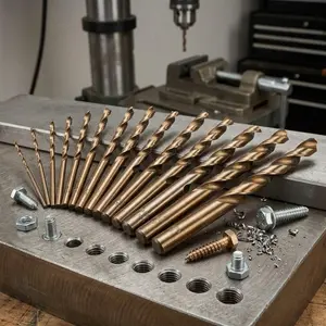 Professional M35 Cobalt Drill Bit Set 13/15 Pcs, High-Speed Steel Bits for Wood & Metal, Heat-Resistant Tools, 1.5-10mm Precision Sharp Bits for DIY, Auto Repair & Heavy-Duty Use