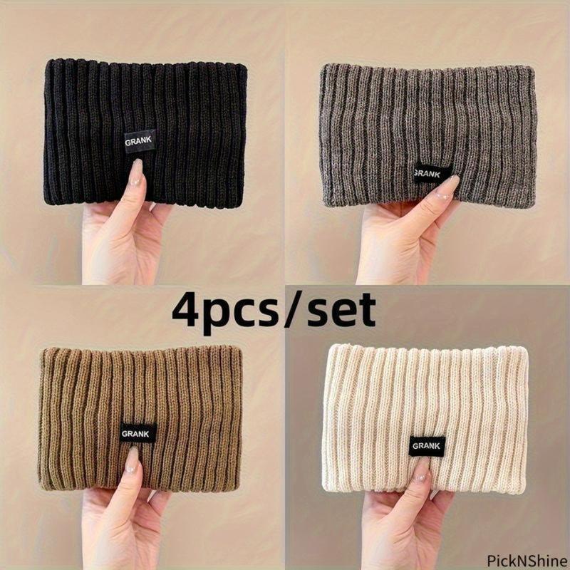 2026 New Release GRANK 4pcs Women’s Headbands – Soft Stretchy Ear Warmers for Everyday & Formal Wear, TikTok Shop New Year Gift