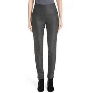 St. John Stretch Birdseye Skinny Grey Pants