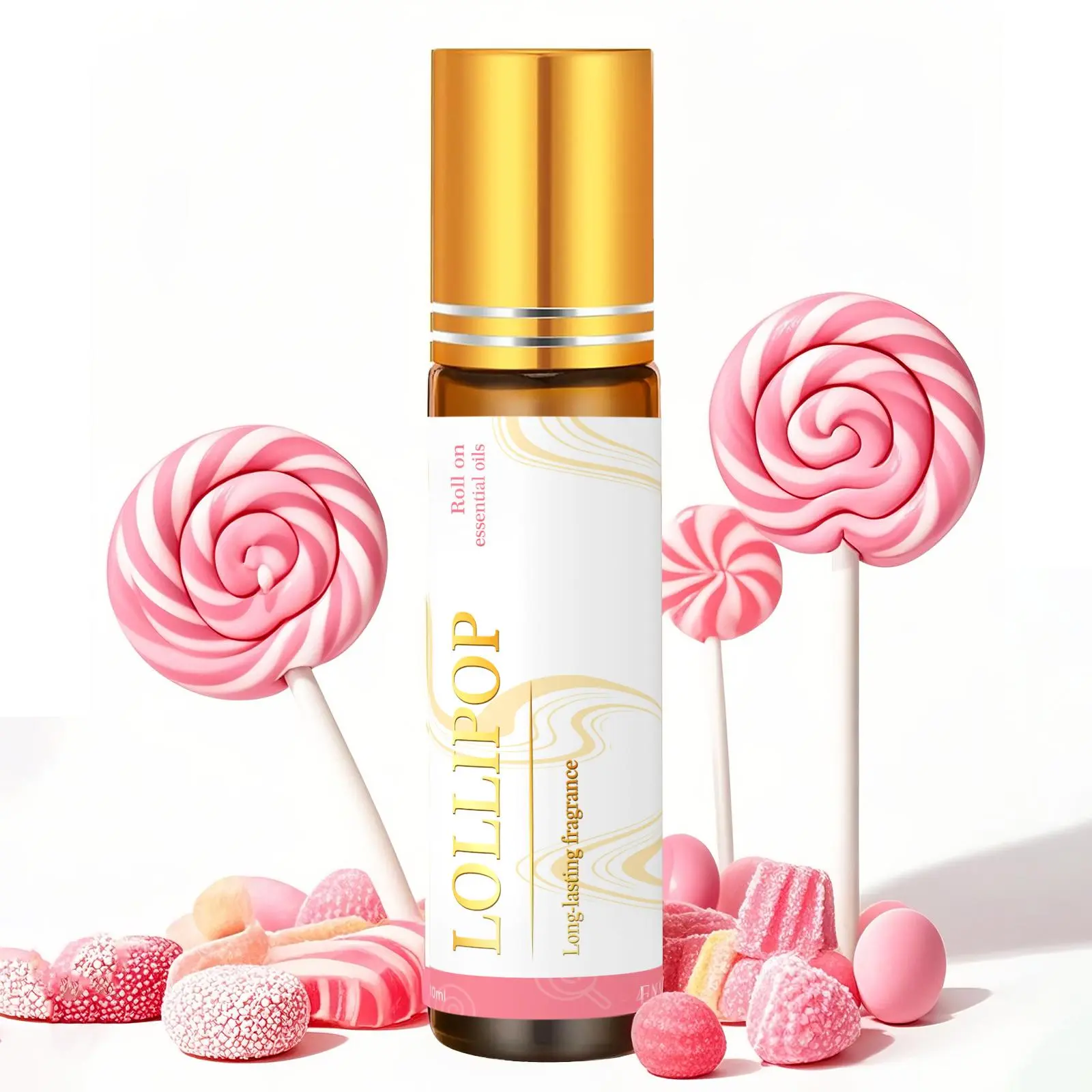 10ML Lollipop Roll-on Aromatherapy Essential Oil, Therapeutic Long-lasting Fragrance Body Oil for Massage, Diffuser, Home Decor & Gift, Healthcare, Wellness