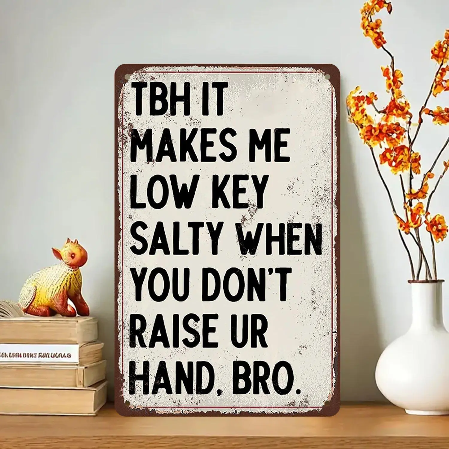 Funny classroom prints tho it makes me low key salt when you dont raise ur hand bro for teachers students home school decor back to school gift