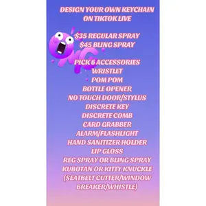 DESIGN YOUR OWN KEYCHAIN ON TIKTOK LIVE