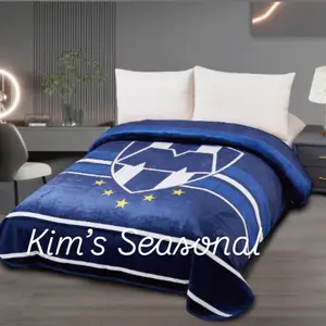 Rayados de Monterrey Reversible thin blanket blankets mexican  blanket blanket