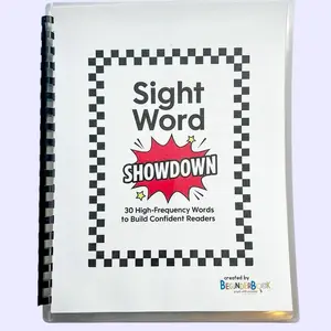 Sight Word Showdown Interactive Workbook for Pre-K Kindergarten & Early Readers 30 High-Frequency Words Clap Trace Write Read Activities