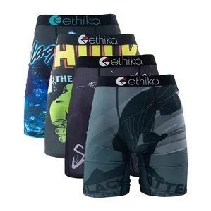 Men Gift Choice | 3/4 Pack Breathable Compression Boxer Briefs, Athletic Underwear for Running, Fitness, Workout & Swimming