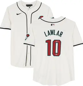 Jordan Lawlar Arizona Diamondbacks Autographed White Nike Limited Jersey - Fanatics Authentic Certified