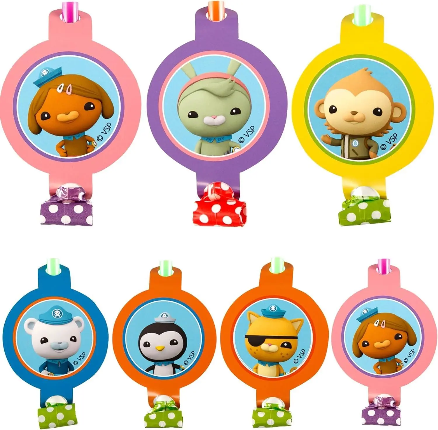 Octonauts 10ct Character Party Blower Kids TV Show Themed Favors Mighty Mojo Pack Adventure christmas ornaments, dollar tree easter decor