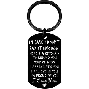 Valentines Day Gifts for Him Drive Safe Keychains for Boyfriend Husband Birthday Anniversary Christmas Gifts From Wife