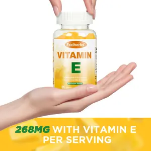 Vitamin E Gummies 268mg(400 IU) for Women Skin & Immune Support, Pineapple Flavored Vitamin E Chewable Vegan Gummies, 60 Count