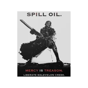 Helldivers 2 War Propaganda Poster Spill Oil Vintage-inspired Art for Gamers