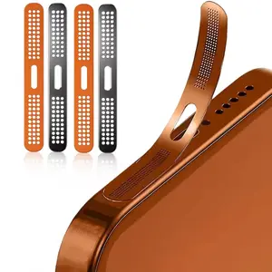 Metal Dustproof Stickers for iPhone 17 Pro Max/17pro, Blue Receiver Covers, 2 Pack, Accessories, Protect Your Device