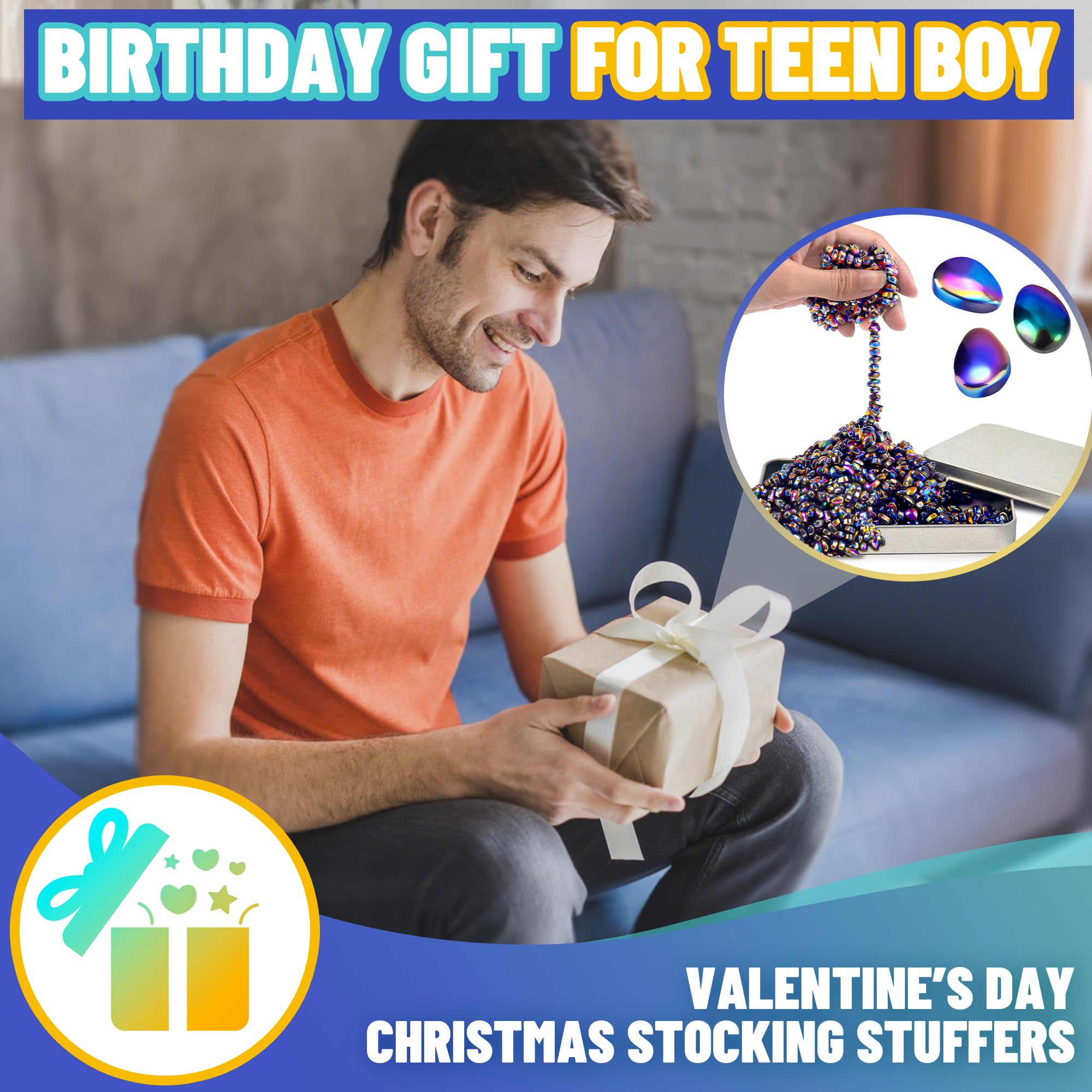 Fidget Toys For Teen Boys Adult, 500pc Metal Cool Gadgets Gift Quiet Office Desk Sensory Stress Fidgets Beads Balls Stones Toy Anxiety Relief Items For Teen Girls ADHD Autism Autistic Ferrite Putty Fidget Toys For Teen Boys Adult, 500pc Metal Cool Gadgets Gift Quiet Office Desk Sensory Stress Fidgets Beads Balls Stones Toy Anxiety Relief Items For Teen Girls ADHD Autism Autistic Ferrite Putty