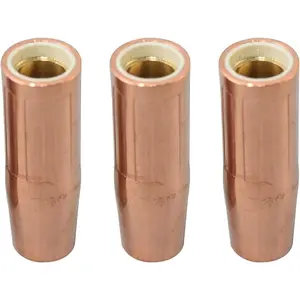 MIG MAG Conical Gas Nozzle 21-50 1/2" for Lincoln Magnum 100L and Tweco Mini/#1 Welding   Pack of 3