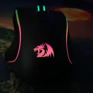 Redragon M612 Predator RGB Lights Wired Optical Tactical Gaming Mouse for PC Gamers, Wired Power, 8000 DPI Adjustable Speed, 11 Programmable Buttons, 5 Backlit Modes, Software-Supported DIY Keybinds & Rapid Fire Button (Right-Handed), Teen Boy Gift