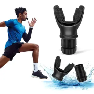 Portable Breathing Exercise Device with Dual Pack, Lung Trainer for Fitness and Running, Respiratory Muscle Builder & Mucus Clearance, Mini Breathing Training Equipment for Outdoor Fitness and Agility Workouts
