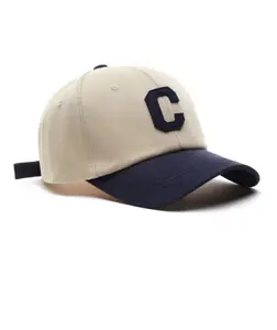 Letter C Embroidery Unisex Baseball Cap Kpop Fashion Style