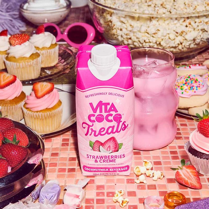 Vita Coco Treats | Coconut Milk Drink - 16.9 fl oz (Pack of 12) Creamy Sweet Drink with Fruity Flavor