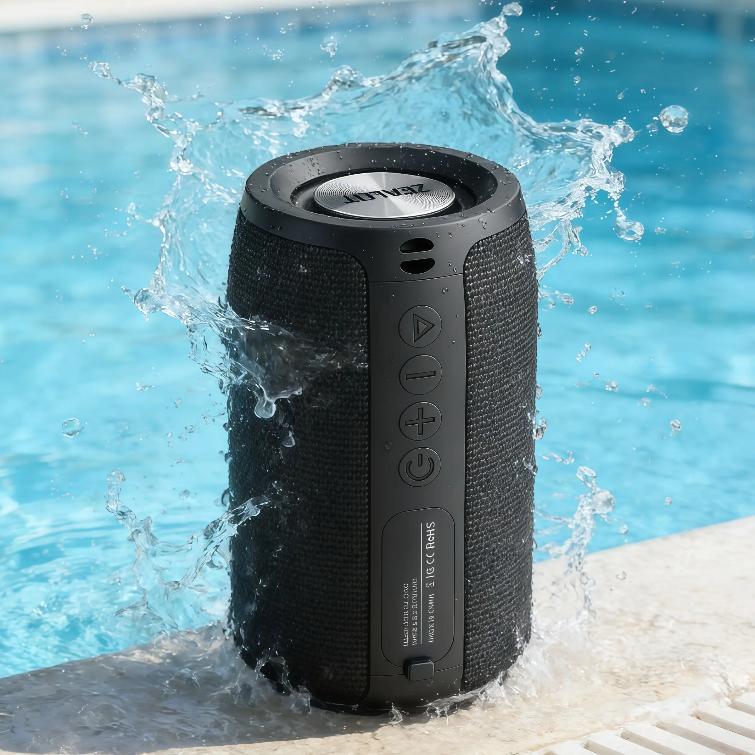 10W Outdoor Portable Wireless Speaker ZEALOT, IPX5 Waterproof Design, Hi-Fi Audio & Strong Bass, TF/USB/AUX Supported, Extended Playtime, Great Bluetooth-compatible Speaker for Home Hiking Travel, Outdoor Wireless Speakers