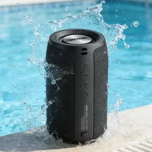 10W Outdoor Wireless Speaker ZEALOT, IPX5 Waterproof Design, Hi-Fi Audio & Strong Bass, TF/USB/AUX Supported, Extended Playtime, Great Bluetooth-compatible Speaker for Home Hiking Travel.