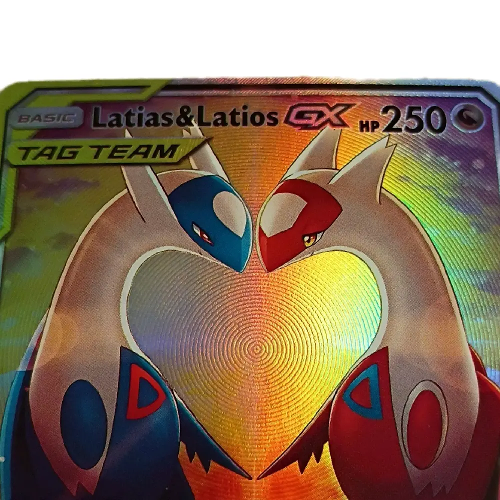 Latias and Latios Tag-Team SIR Ultra-Rare Halo Collectible Card
