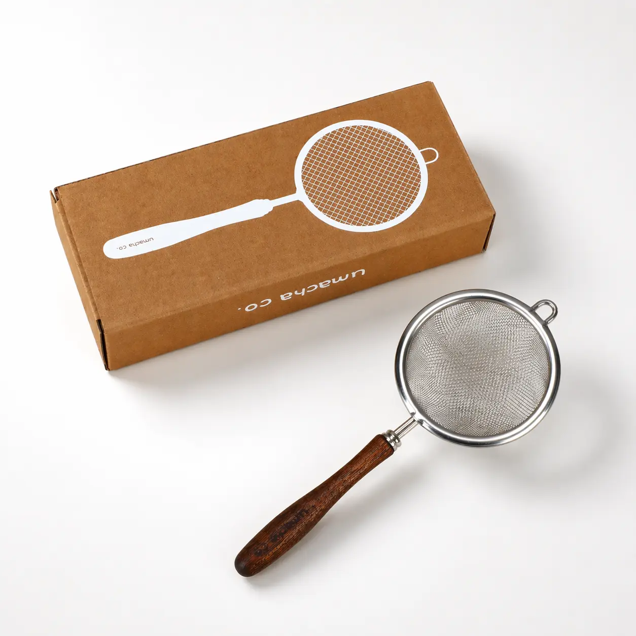 Umacha.co Matcha Sifter - Stainless Steel & Wooden Handle