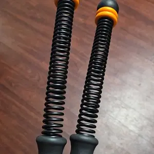 Cordless Battle Ropes with Adjustable Resistance Springs - Weighted Ropeless Battle Rope for Home Gym Exercise, Portable Workout Equipment for Strength Training & Cardio Fitness