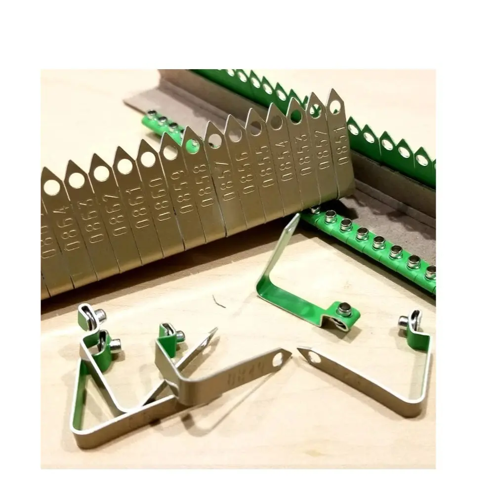 Gold Zip Wing Bands 100pcs for Chicken Poultry Bird Identification ID Tags Efficient Management Numbered Bands
