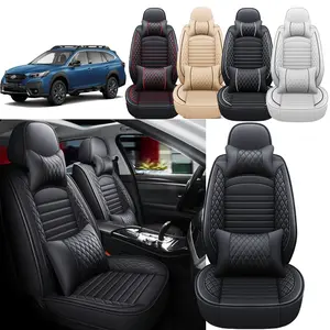 Waterproof Car 5 Seat Covers, Front Rear Full Set PU Leather Protector,Car Seat Cushion Cover Universal Fits For Toyota RAV4/Avalon/Camry/Corolla/Yaris/Prius/Tacoma/Highlander Interior Accessories decoration