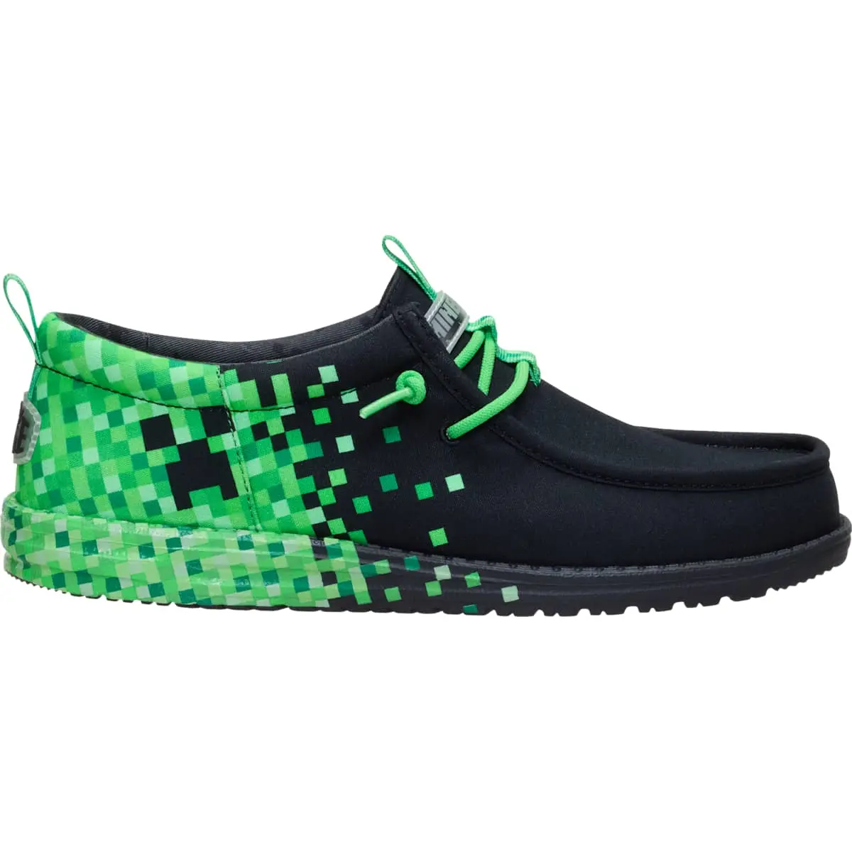 Minecraft X HEYDUDE Wally Funk Creeper - Comfortable Slip on Shoes Minecraft X HEYDUDE Wally Funk Creeper - Comfortable Slip on Shoes