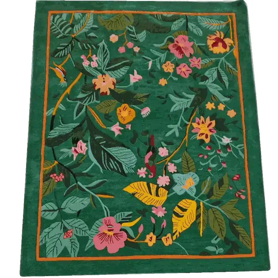 Tropical Treasure Hand Tufted Wool Rug 4 x 6 ft