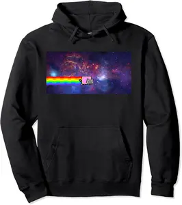 Nyan Cat Space shirt Pullover Hoodie - Janessaho Shop 84B0BRH9BFS1